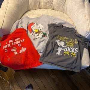 SNOOPY 3T Sweatshirt Shirt Bundle